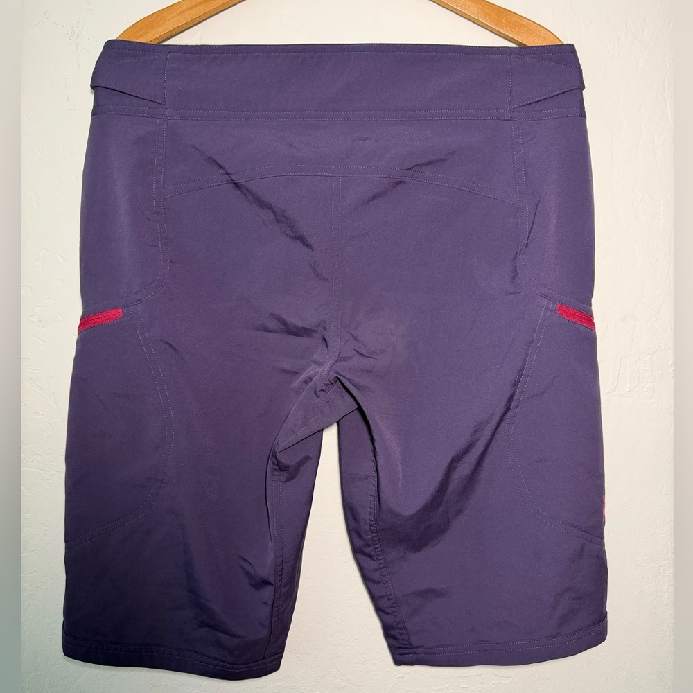 Women’s Yeti Purple riding Shorts with Pink Accents - Picture 2 of 3